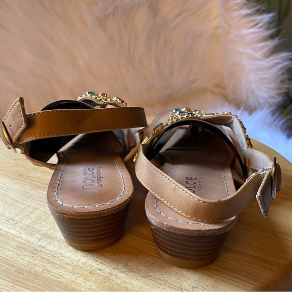 Dolce Shoes Sandal’s Women’s Size 9M Slip On Gems - Picture 5 of 11